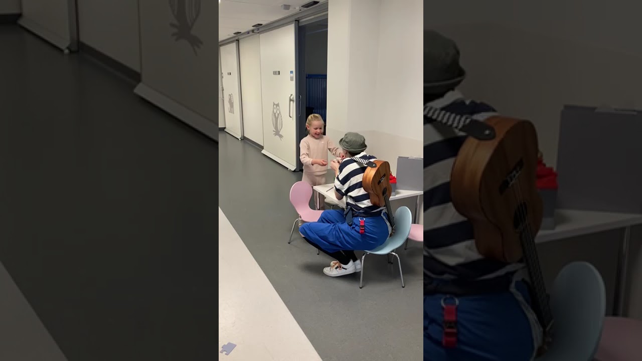 Eefje vergeet even alle spanning van de ziekenhuisopname