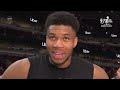 Giannis Antetokounmpo talks after Milwaukee Bucks dominate Chicago Bulls 119-95