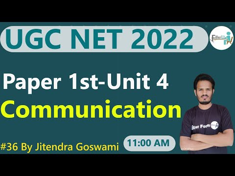 11:00 AM #36 संचार का प्रकार UGC NET | यूजीसी-नेट परीक्षा पेपर 1 | संचार नेट परीक्षा