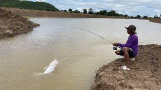 OMG amazing videos the best fishing in river by a fisherman skill