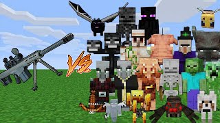 How Many Shots Of M107 (50 CAL) Rifle To Every Minecraft Mob