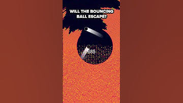 Can it escape? 🤔 #satisfyingvideo #physics #bouncingball
