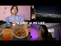 A week in my life in la  cutting my own hair latenight drives workouts