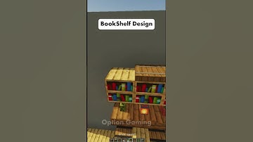 Bookshelf Design In MInecraft #minecraft #shorts