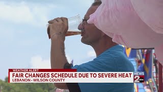 Wilson County TN State Fair makes schedule changes due to extreme heat