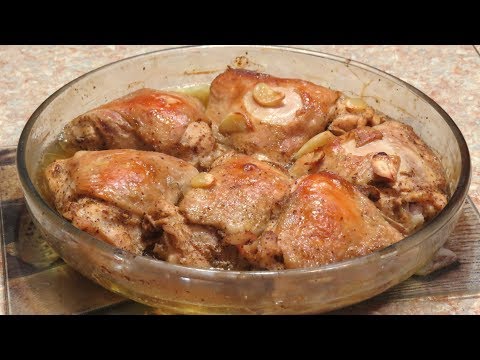 Куриные бедра в горчично-соевом соусе быстро// Chicken thighs in mustard soy sauce quickly