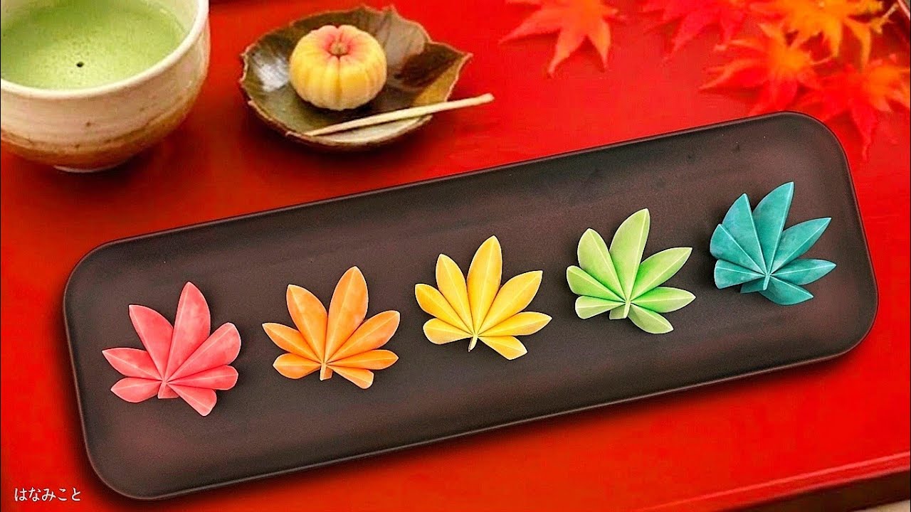 Easy] Making Autumn Leaves (Maple) with One Sheet of Origami