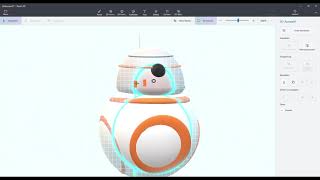 BB8 3D Modell in Paint 3D