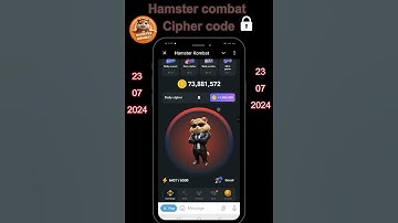 Hamster Kombat 23 July cipher code  #dailycipher #dailycombo