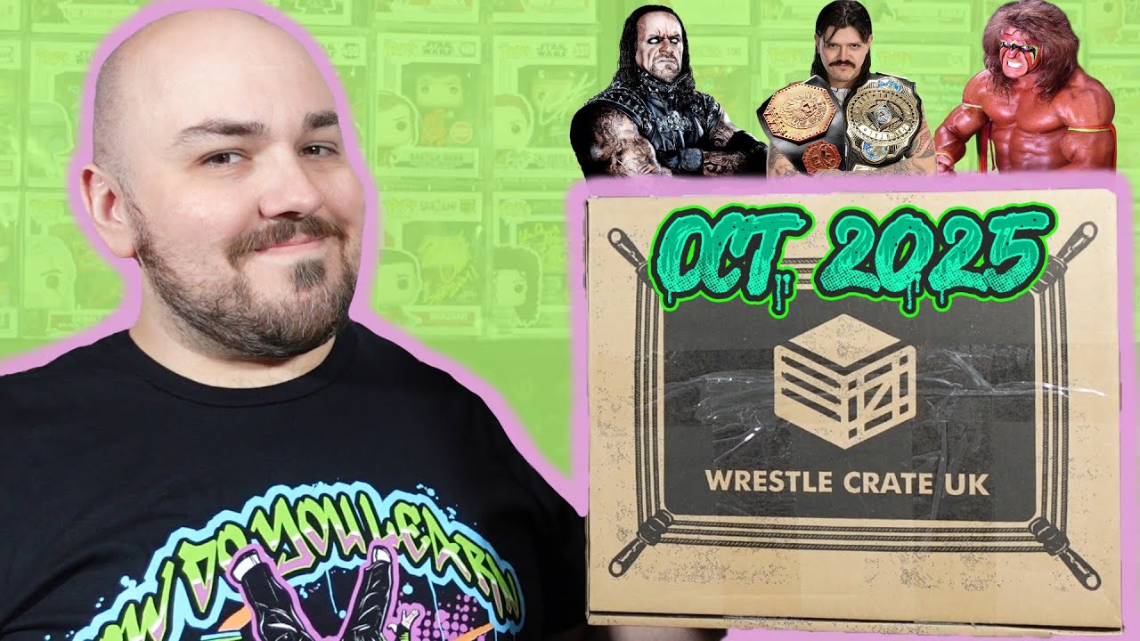 Открытие таинственной коробки WRESTLE CRATE UK за октябрь 2025 года