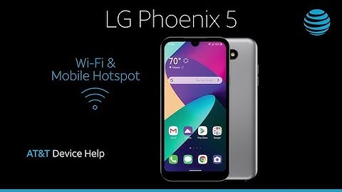Learn how to use WiFi Mobile Hotspot on your LG Phoenix 5 | AT&T Wireless