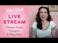 Gertie's 5/19 Live Stream! Vintage Finds, Campers, Drag Race