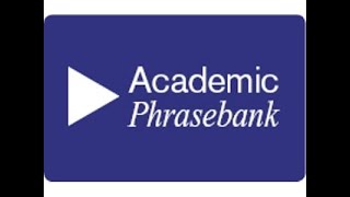 Academic Phrase-bank for Academic Writing