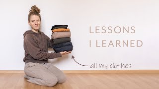 Extreme Minimalist Wardrobe | 10 Lessons I learned in 5 Years