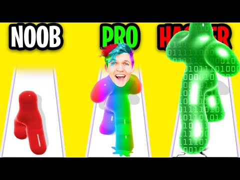 NOOB vs PRO vs HACKER In BLOB RUNNER 3D!? (HUGE NEW UPDATE!!)