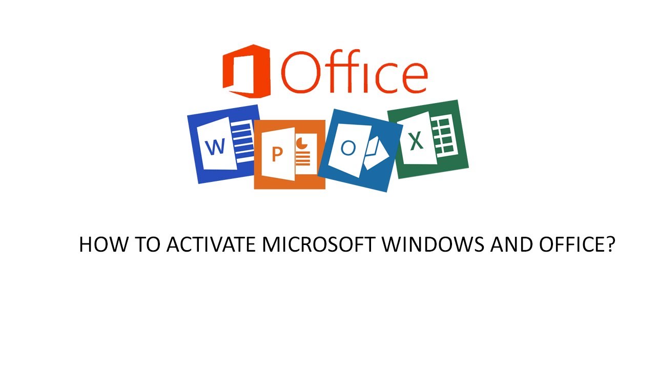 How to activate Microsoft Windows and Microsoft Office - YouTube