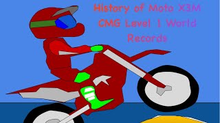 History of Moto X3M Level 1 CMG Records