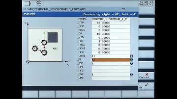 SINUMERIK 808D Tutorial Milling Bagian 13 - Cycle72 Contour milling
