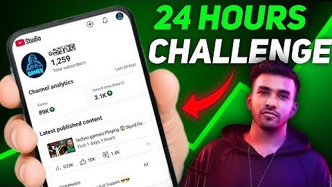 24 Hours Challenge (Shoking Result 🤯) How To Grow Gaming Channel From O Subscribers
