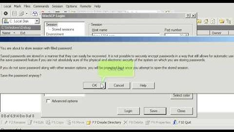 FTP - WinSCP - Configure
