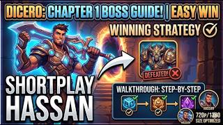 Dicero Chapter 1 Boss Fight | Easy Wining Strategy | Walkthrough gameplay with shortplay hassan