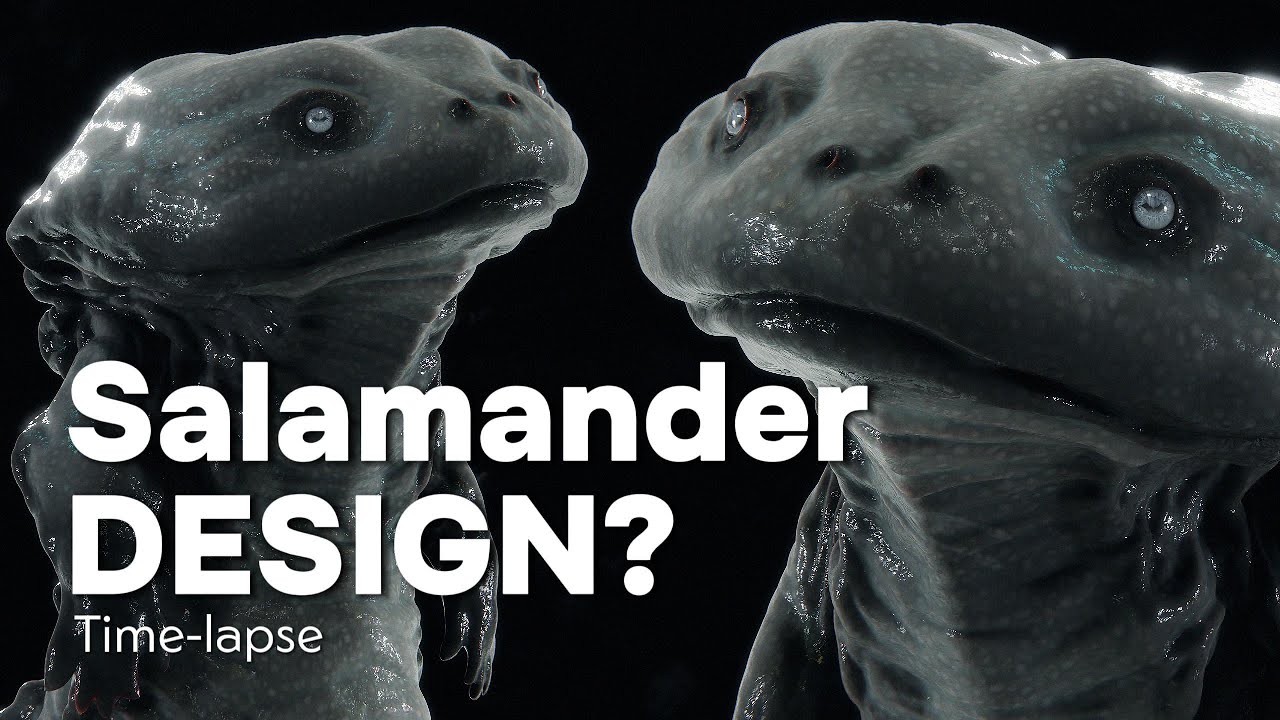 Salamander - Design Zbrush Timelapse #ArtemShapiro #metadumplings # ...