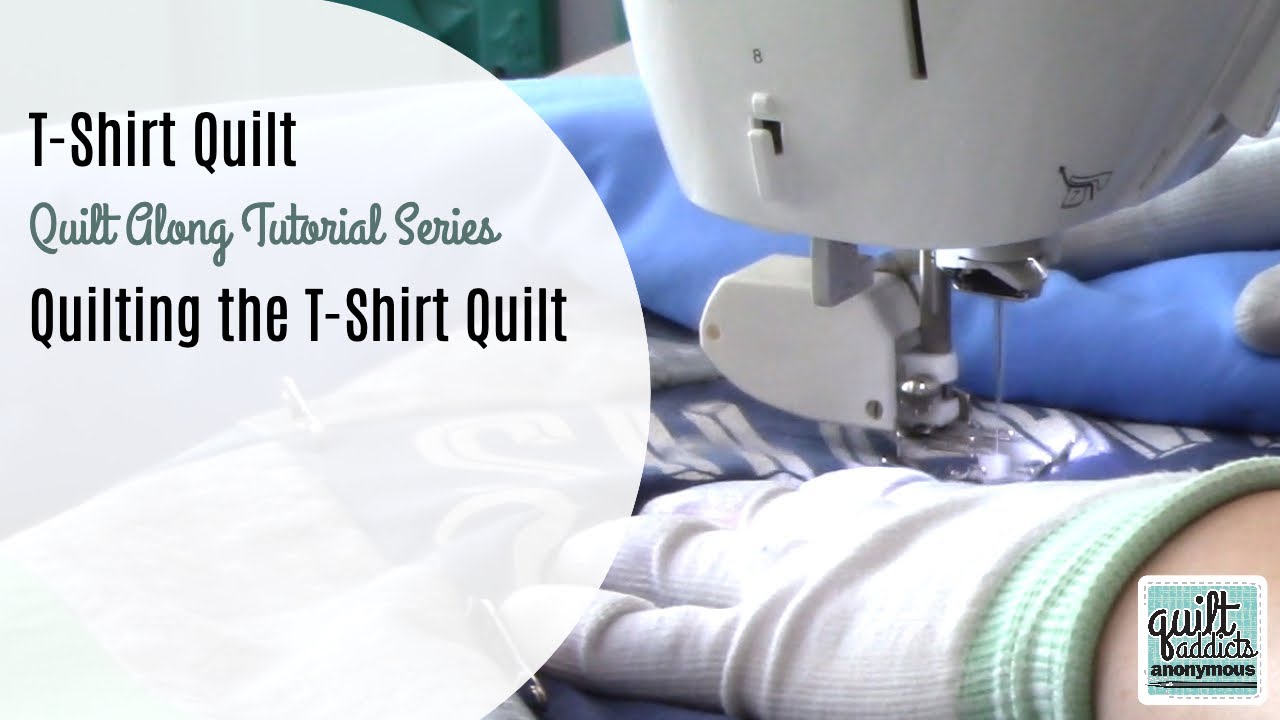 How to Quilt a T-Shirt Quilt on your Home Sewing Machine! - YouTube