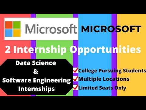 Microsoft Data Science & Software Engineering Internship 2022 | Pursuing Candidates are Eligible