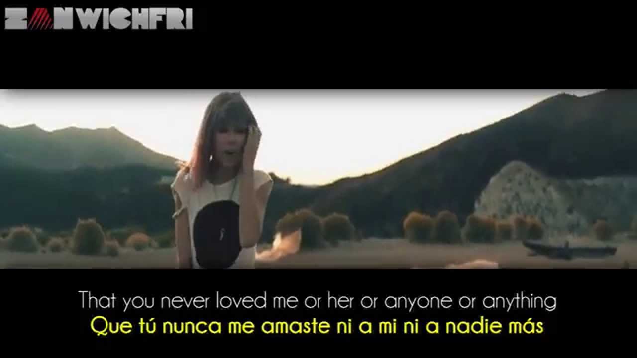 Taylor Swift I Knew You Were Trouble Lyrics Sub Spanishespañol Hd Official Video