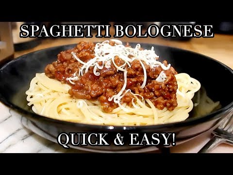 Spaghetti Bolognese Recipe - Bolognese Sauce and Spaghetti (Italian Pasta Recipe). 