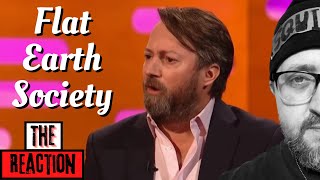 American Reacts to David Mitchell's Hilarious Rant On The Flat Earth Society | Graham Norton Show