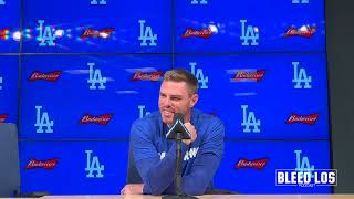 Dodgers Pregame: An emotional Freddie Freeman discusses his son's health battle - FULL PRESS VIDEO