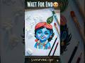 Cute Baby Krishna Drawing 😍 | Easy Art Tutorial 🎨#ytshorts #art #drawing #krishna ji
