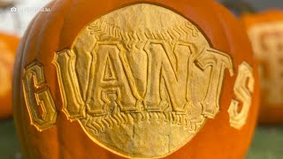 Professional carver shares steps for engraving intricate pumpkin designs
