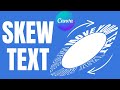 Skewed Rotating Text on Canva - Skew Image App Tutorial
