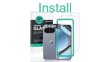 Google Pixel 10 Pro 5G Tempered glass Ibywind Protector & Easy Install Kit & Camera Lens Protector