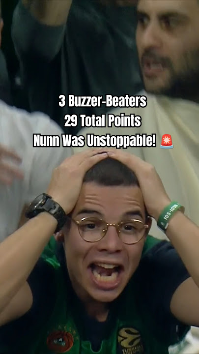 3 Buzzer-Beaters and 29 Total Points | Nunn Was Unstoppable! Panathinakos vs Barcelona