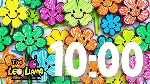 10-Minute Happy Shamrock Timer | Colorful St. Patrick’s Day Countdown with The Leo Llama!