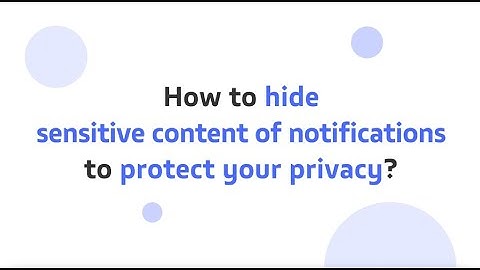 Who sees your sensitive notifications? | Funtouch OS 13