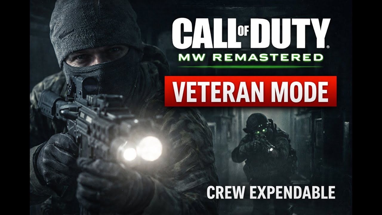 Crew Expendable (Veteran) | Call of Duty MW Remastered | No Commentary