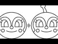 ドキンちゃん【絵描き歌】【カラオケ】ドレミファアンパンマンの歌にのせて～♪