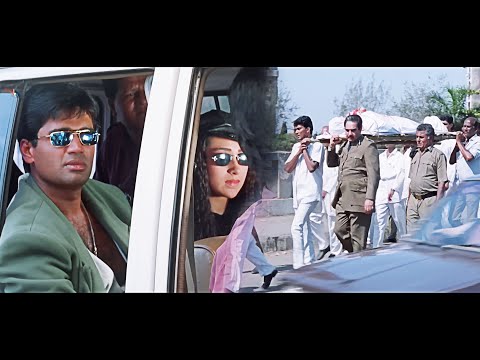 कृष्णा को पता नहीं था यह उसके ही माँ की अर्थी है : Suniel Shetty दर्द भरा सीन | Krishna Movie