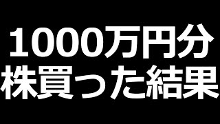 1000万円分アメリカ株を買った結果