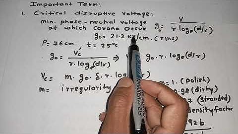 Corona Effects in Power transmission lines