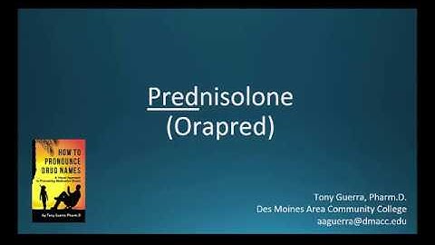 (CC) How to Pronounce prednisolone (Orapred)Backbuilding Pharmacology