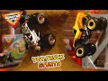 Dalmation VS EarthShaker - MONSTER JAM Revved Up Recaps Toy Monster Truck Challenge Highlight