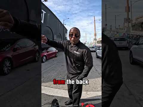 Cool security guard 🔥 #losangeles #raw #security