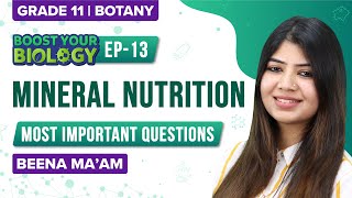 Mineral Nutrition Class 11 Biology Chapter 12 (Ep 13) | NEET Botany Important Questions | NEET 2022