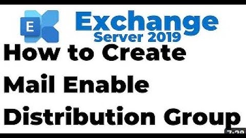 How to create distribution group in exchange server 2016/2019 #exchangeserver #distributiongroup