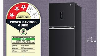 LG 246 liters 3 star double door refrigerator demo in Telugu